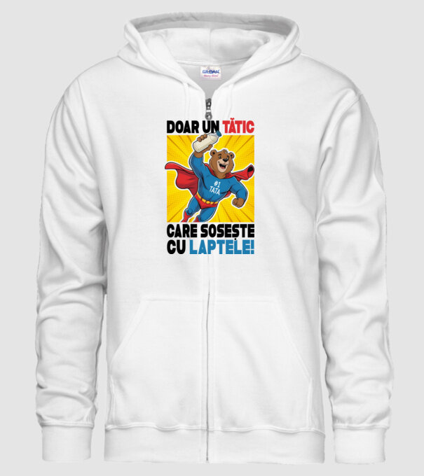 Doar un Tătic Care sosește cu laptele model alb pe tricou