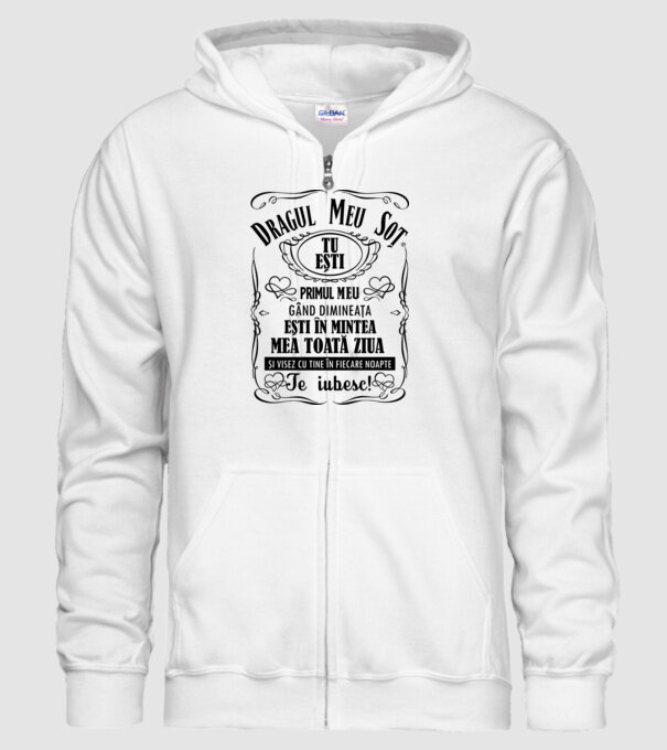 Dragul meu soț tu ești primul me gând dimineața, ești în mintea mea toată ziua și visez cu tine în fiecare noapte model alb pe tricou