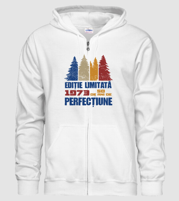 Ediție limitată 1973 - 50 de ani de perfecțiune model alb pe tricou