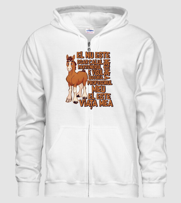El nu este doar calul meu, e visul meu, partenerul meu, bucuria mea, profesorul meu, el este viața mea model alb pe tricou