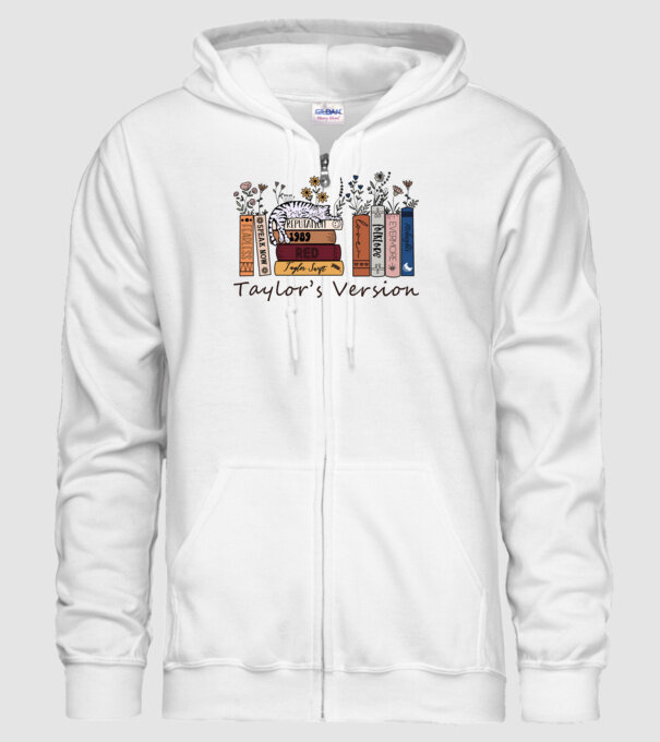 Eras tour books color cat model alb pe tricou