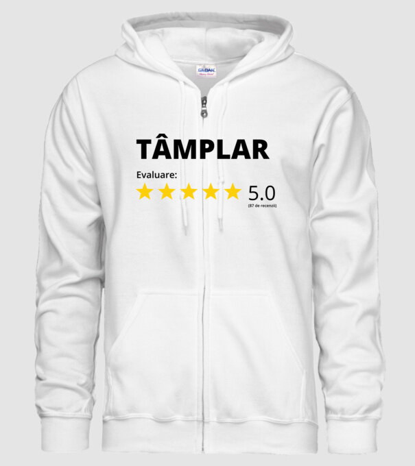 Evaluare - TÂMPLAR model alb pe tricou
