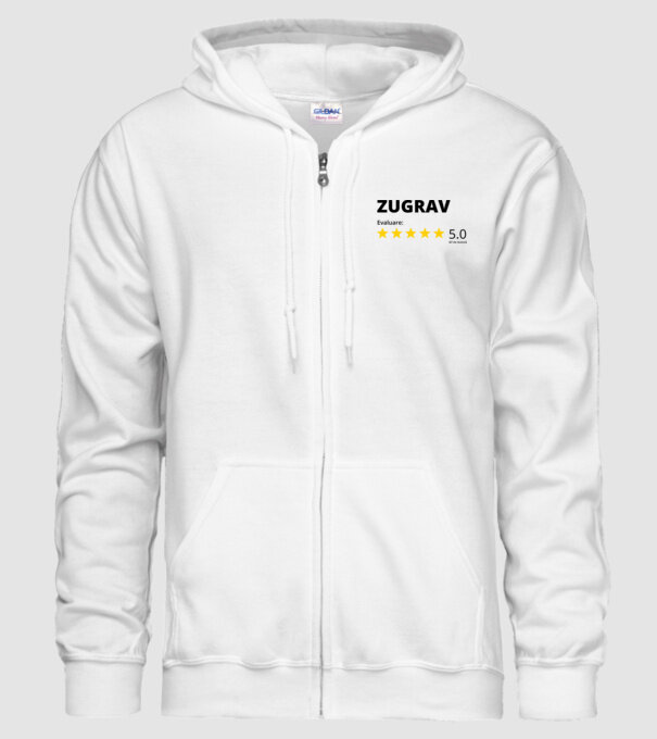 Evaluare - ZUGRAV model alb pe tricou