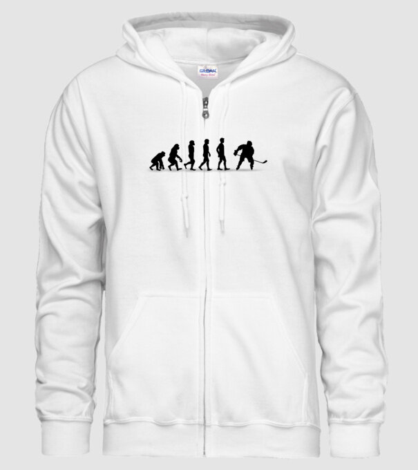 Evolution Hockey model alb pe tricou