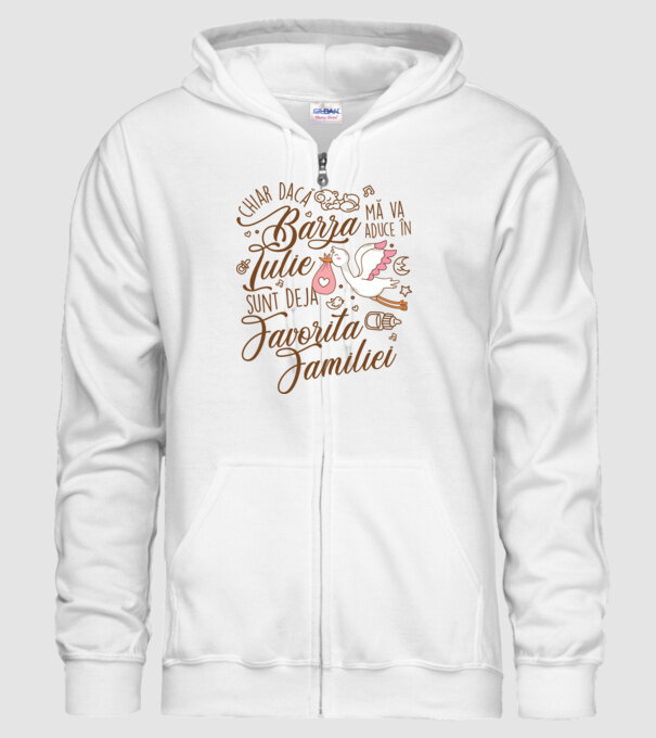 Favorita familiei IULIE model alb pe tricou