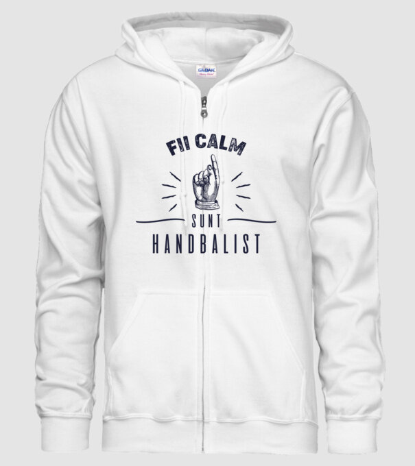 Fii calm, sunt HANDBALIST model alb pe tricou