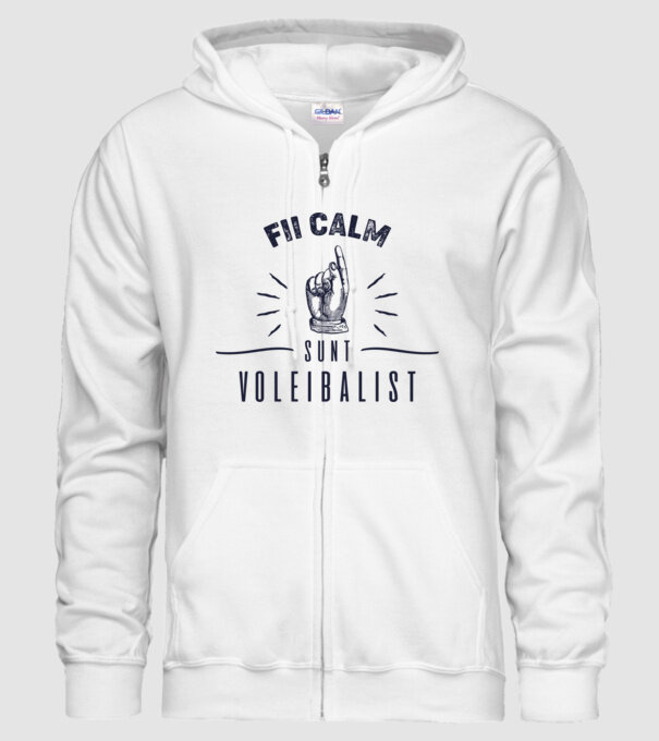 Fii calm, sunt VOLEIBALIST model alb pe tricou