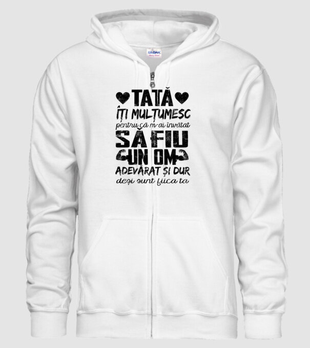 fiică crescută ca fiu Alb model alb pe tricou