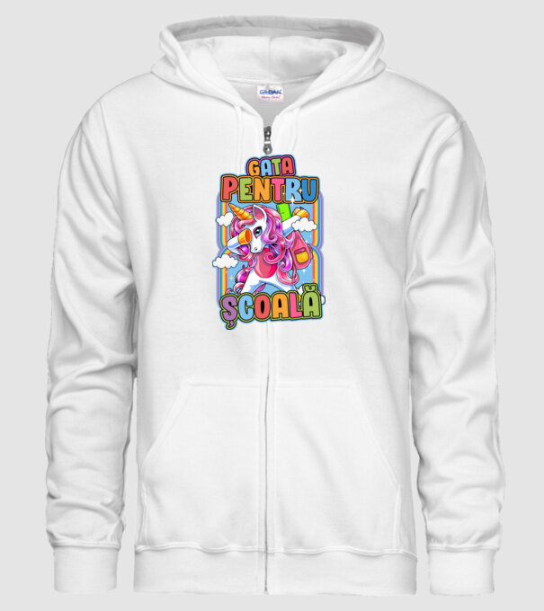 Gata pentru școală D1947707 model alb pe tricou