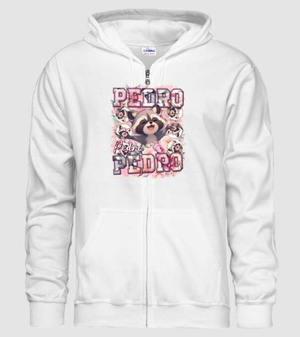 Girly Pedro model alb pe tricou