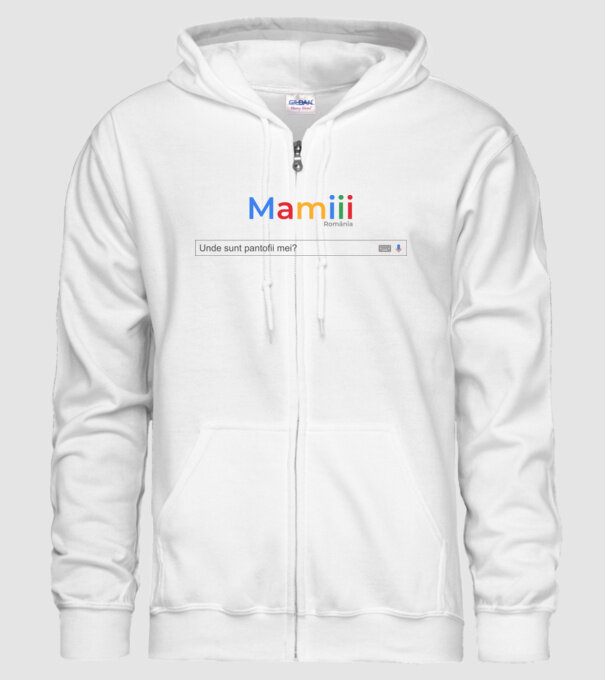 Mamiiii - Unde sunt pantofii mei? model alb pe tricou