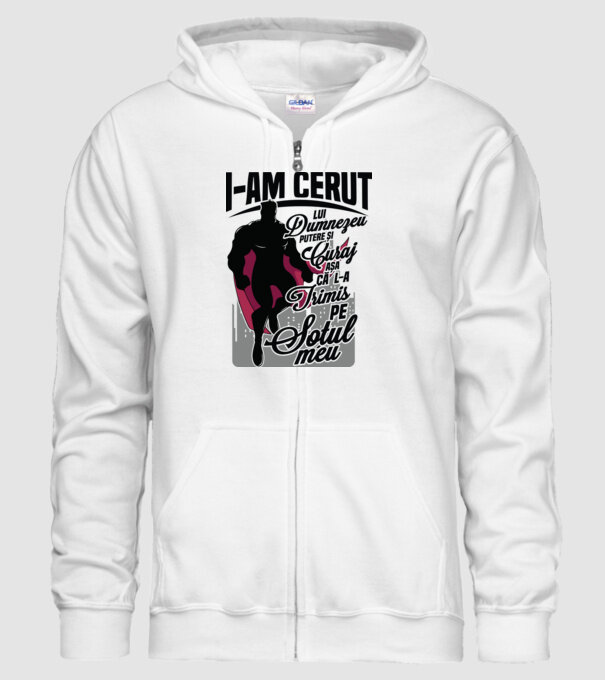 I-am cerut lui Dumnezeu putere și curaj - așa că l-a trimis pe soțul meu model alb pe tricou