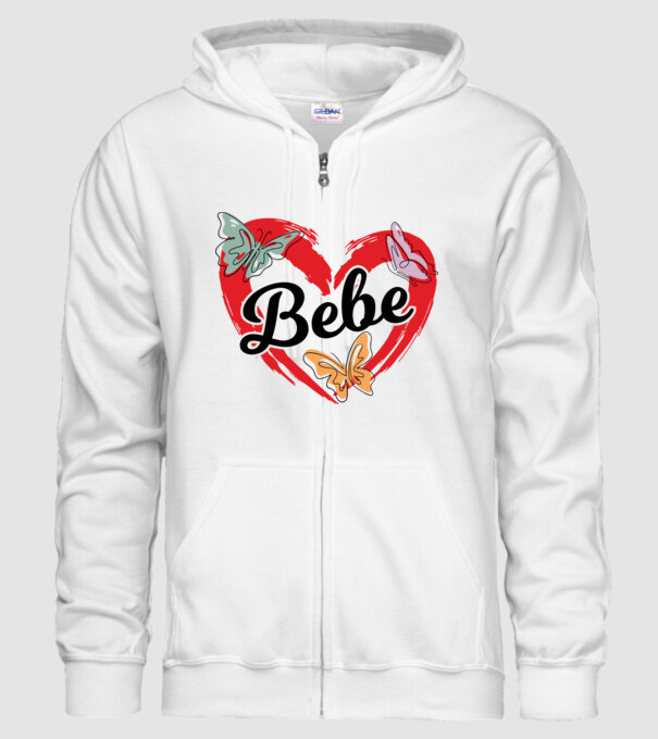 Bebe model alb pe tricou