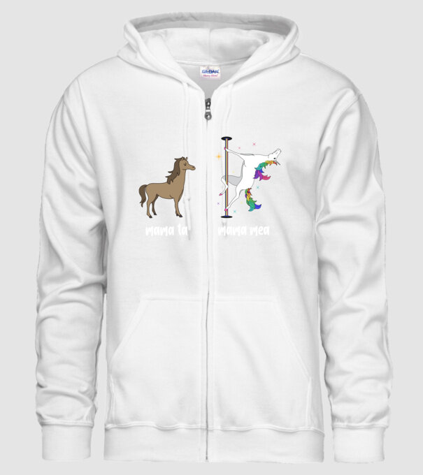 mama ta - mama mea model alb pe tricou