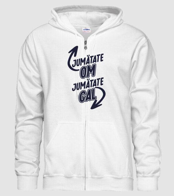 Jumătate om, jumătate cal model alb pe tricou
