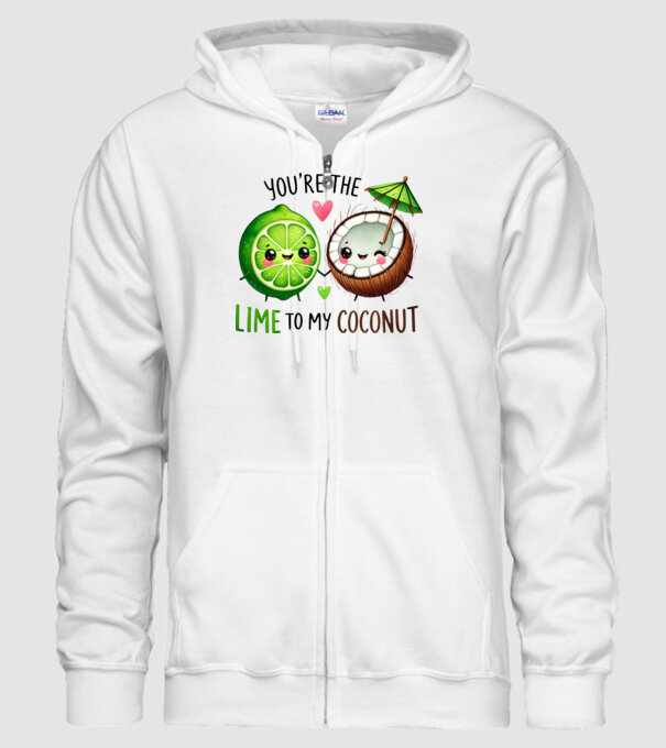 Lime to my Coconut model alb pe tricou