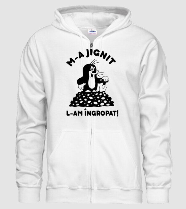 M-a jignit, l-am îngropat model alb pe tricou