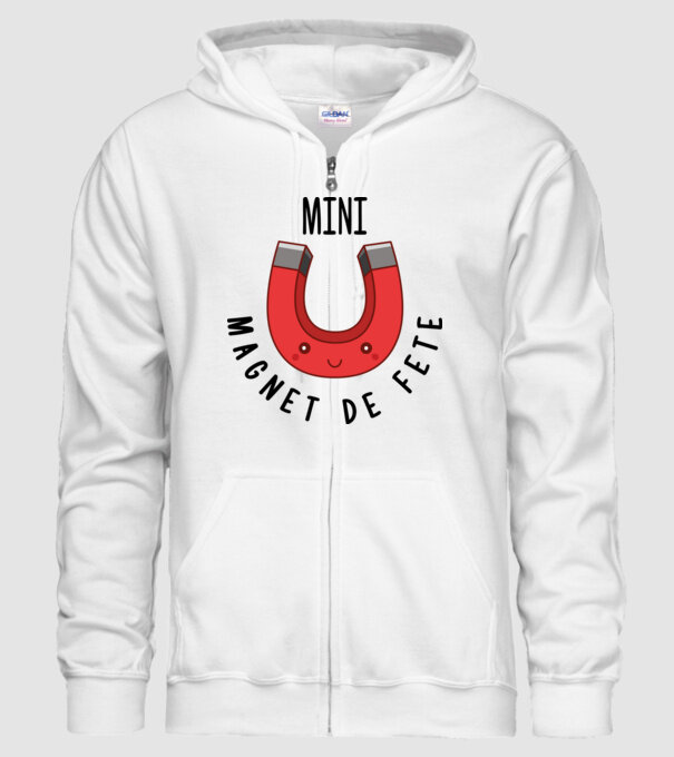 Mini magnet de fete model alb pe tricou