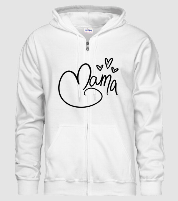 mama model alb pe tricou