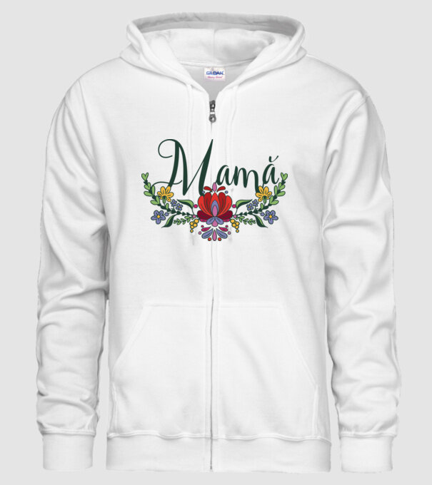 Mamă model alb pe tricou