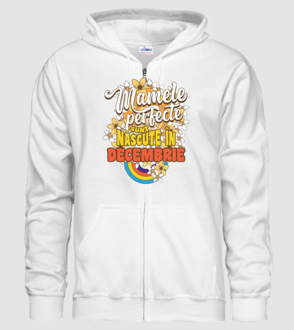 Mamele perfecte sunt născute în octombrie. model alb pe tricou