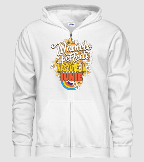 Mamele perfecte sunt născute în iunie. model alb pe tricou