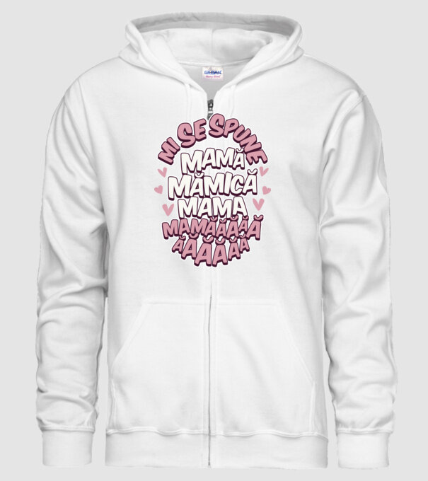 mi se spune: mamă, mămică, mama, mamăăăăăă model alb pe tricou