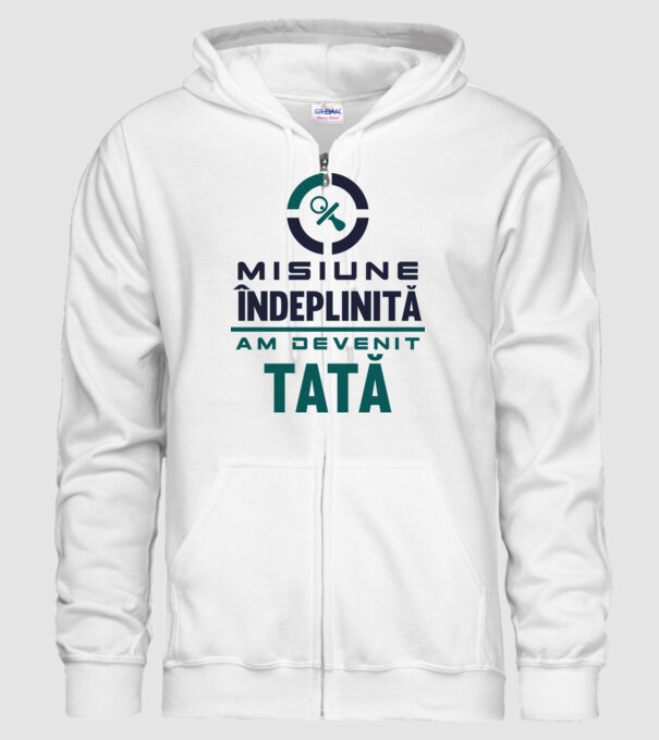 Misiune îndeplinită - am devenit tată model alb pe tricou