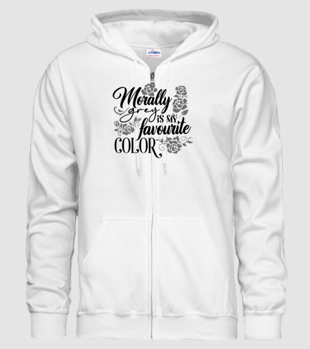Moraly Gray is my favorite color model alb pe tricou