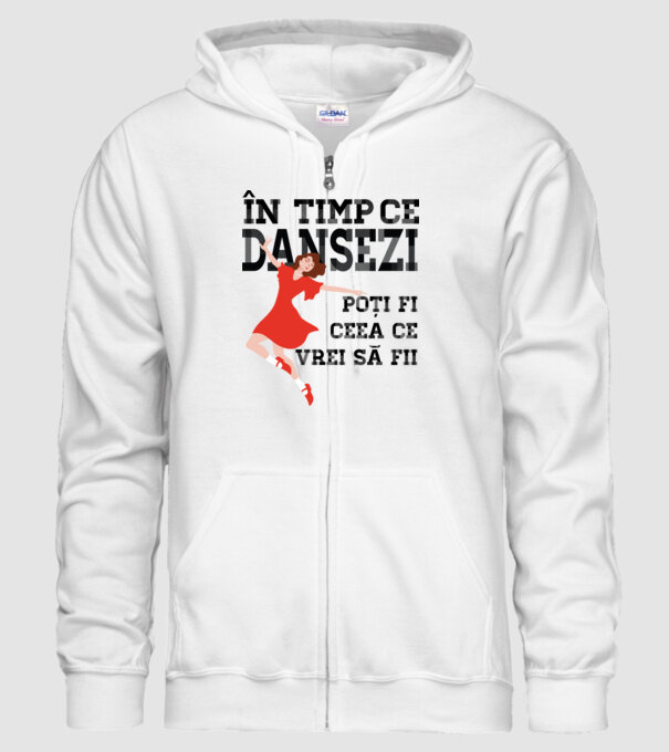 n timp ce dansezi poți fi ceea ce vrei să fii - în acel moment ,D2509335 model alb pe tricou
