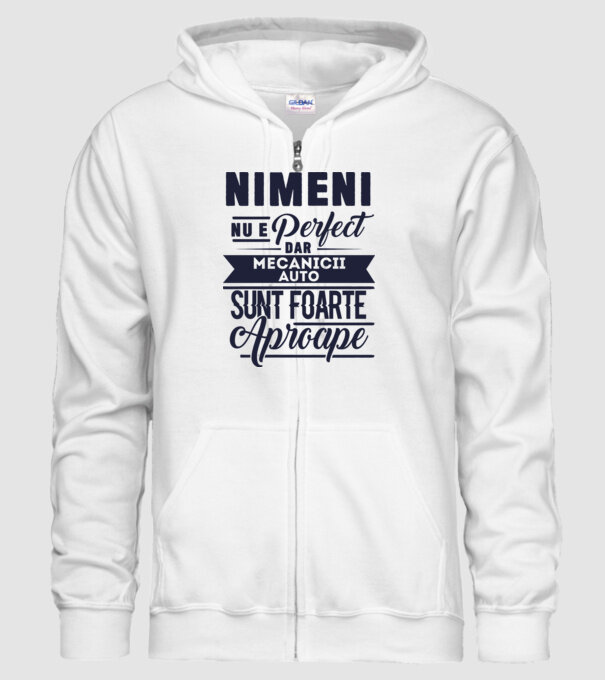 Nimeni nu e perfect, dar mecanicii auto sunt foarte aproape model alb pe tricou