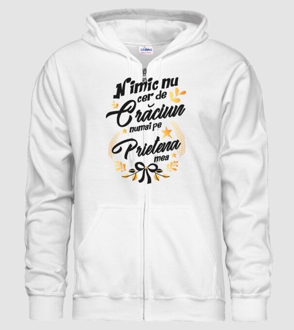 nimic nu cer de Crăciun, numai pe prietena mea model alb pe tricou