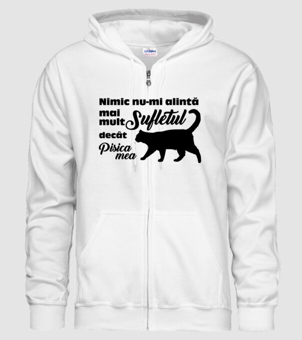 Nimic nu-mi alintă mai mult sufletul decât pisica mea model alb pe tricou