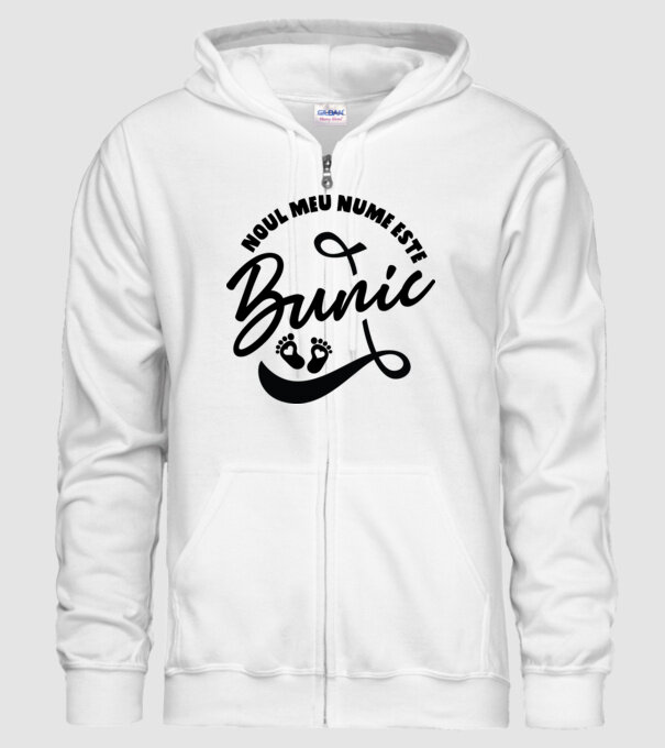 Noul meu nume este Bunic model alb pe tricou