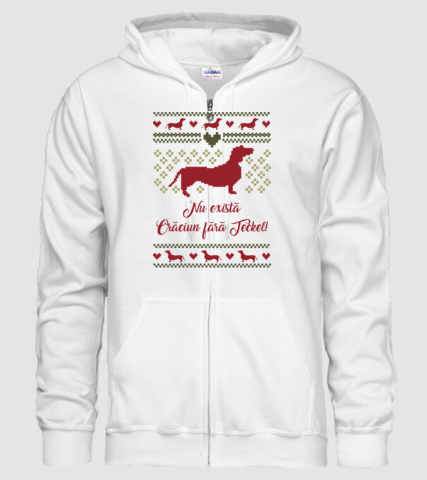 nu există Crăciun fără Teckel model alb pe tricou