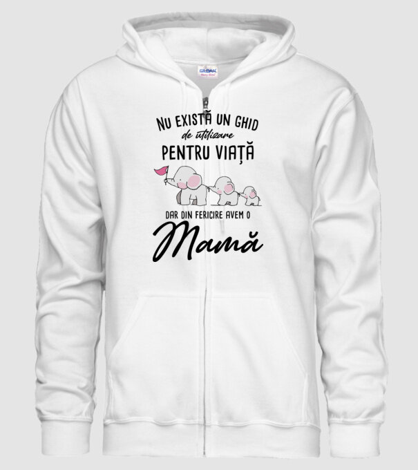 Nu există un ghid de utilizare pentru viață, dar din fericire avem o mamă model alb pe tricou