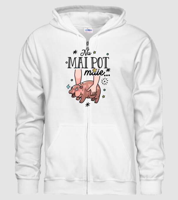 Nu mai pot muie... model alb pe tricou