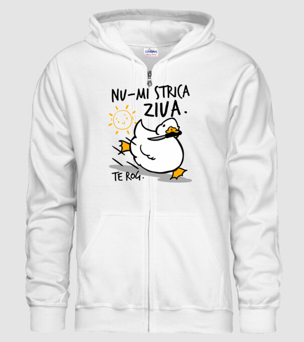 Nu-mi strica ziua. model alb pe tricou