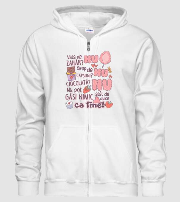 Nu pot găsi nimic-atât de dulce ca tine model alb pe tricou