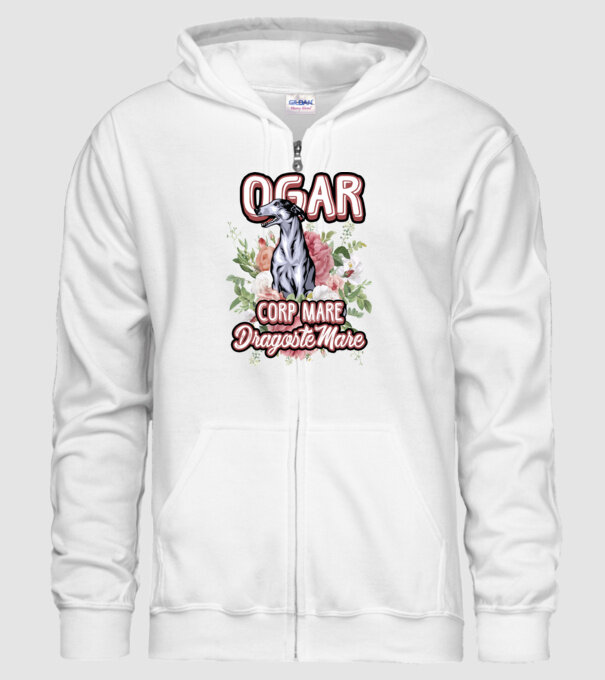 Ogar - picioare lungi dragoste multă model alb pe tricou