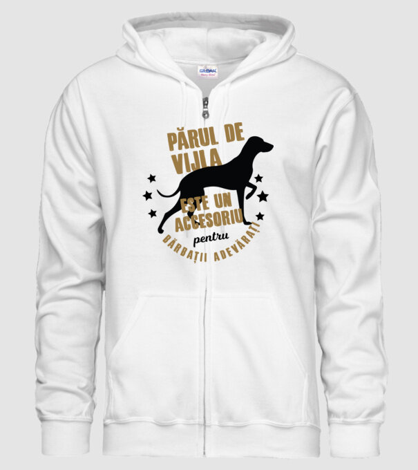 părul de vijla este un accesoriu pentru bărbații adevărați model alb pe tricou
