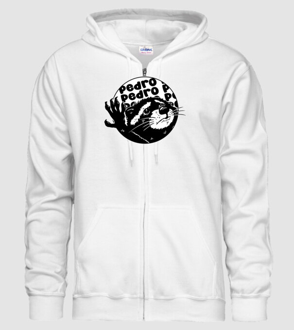 Pedro circle model alb pe tricou