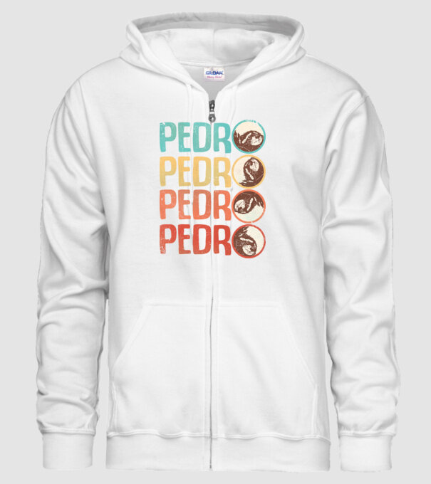 Pedro Pedro retro model alb pe tricou