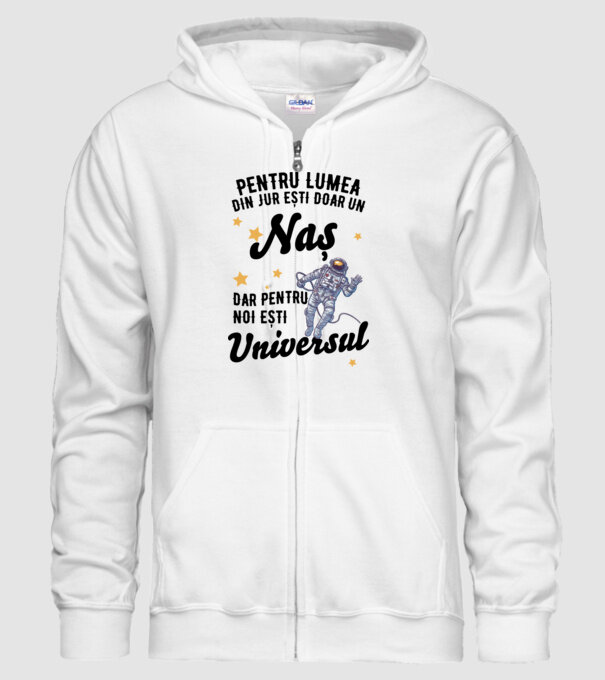 Pentru lumea din jur ești doar o naș, dar pentru noi ești întreaga lume 02 (2) model alb pe tricou