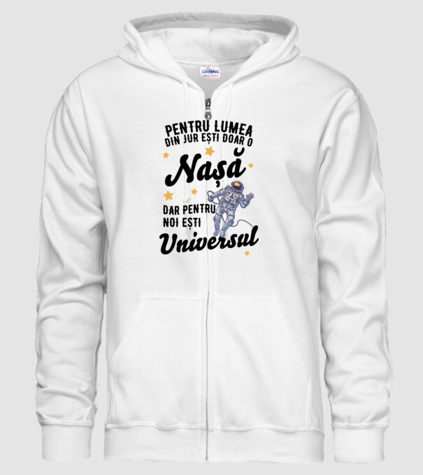 Pentru lumea din jur ești doar un nașă, dar pentru noi ești universul model alb pe tricou