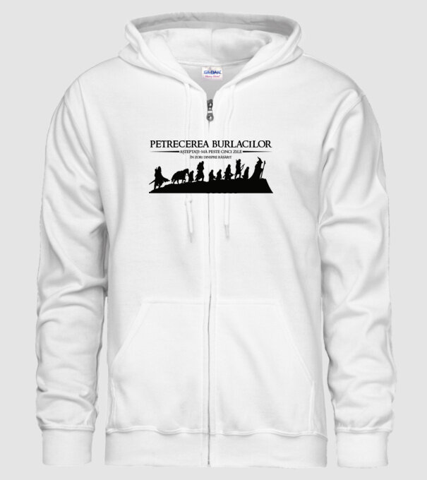 petrecerea burlacilor - așteptați-mă peste cinci zile - în zori dinspre răsărit model alb pe tricou