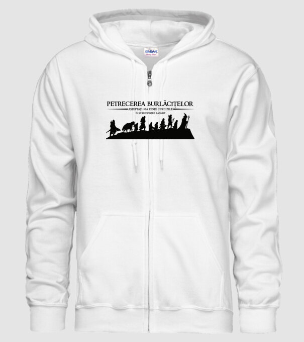 petrecerea burlăcițelor - așteptați-mă peste cinci zile - în zori dinspre răsărit model alb pe tricou