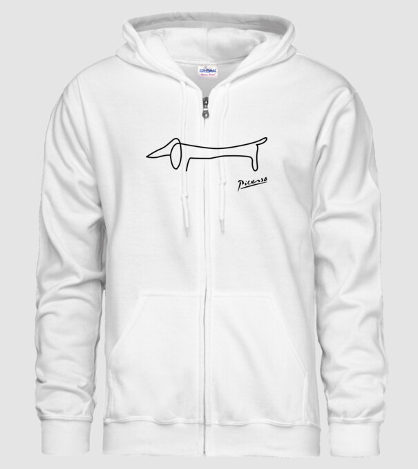 Picasso model alb pe tricou