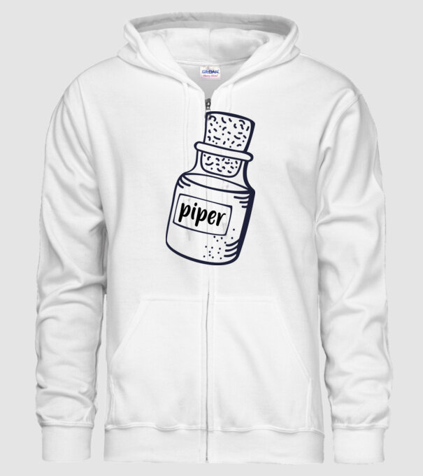 piper model alb pe tricou