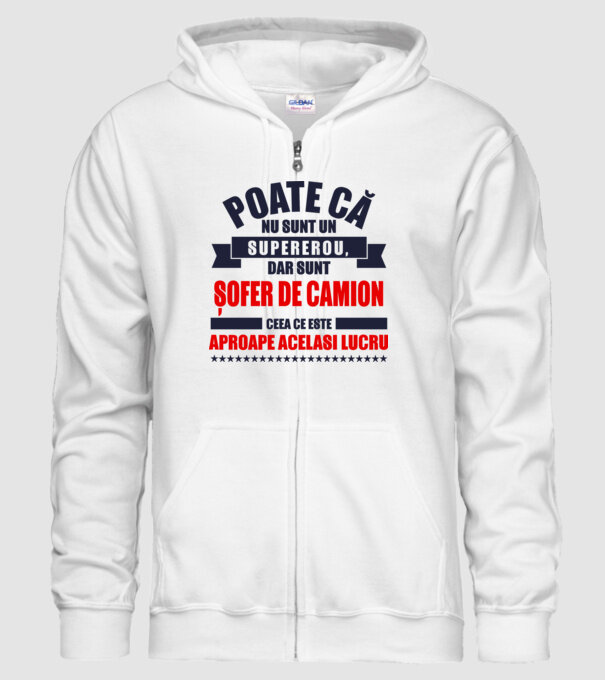 Poate că nu sunt un supererou, dar sunt ȘOFER DE CAMION, ceea ce este aproape același lucru model alb pe tricou